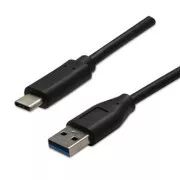 Kabel USB (3.2 gen. 2), USB A męski - USB C męski, 1 m, 10 Gb/s, 5 V/3 A, czarny