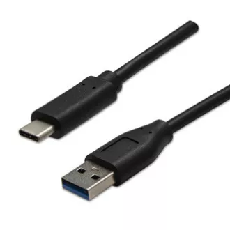 Kabel USB (3.2 gen. 2), USB A męski - USB C męski, 1 m, 10 Gb/s, 5 V/3 A, czarny Kabel USB (3.2 gen. 2), USB A męski - USB C męski, 1 m, 10 Gb/s, 5 V/3 A, czarny