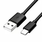 Kabel USB (2.0), USB A męski - USB C męski, 1 m, czarny