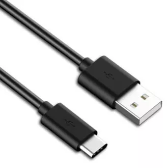 Kabel USB (2.0), USB A męski - USB C męski, 1 m, czarny