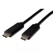 Kabel USB (3.1), USB C męski - USB C męski, 0,5 m, czarny, woreczek foliowy