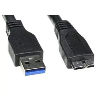 Kabel USB (3.0), USB A męski - USB micro B męski, 0,5 m, czarny