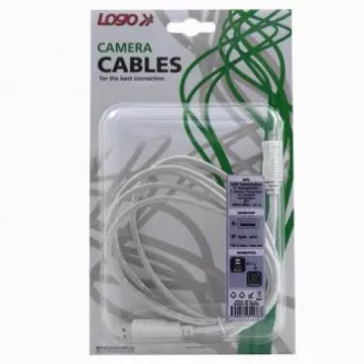 Kabel USB z logo (2.0), USB A męski - 4-pinowy męski, 1,8 m, czarny, blister, FUJI Kabel USB z logo (2.0), USB A męski - 4-pinowy męski, 1,8 m, czarny, blister, FUJI