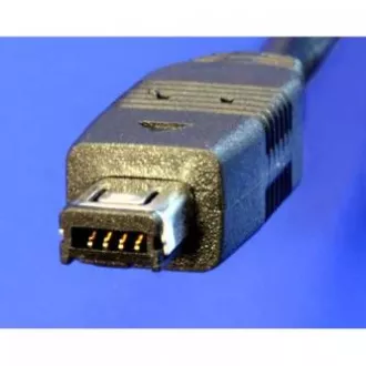 Kabel USB z logo (1.1), USB A męski - 4-pinowy męski, 0,7 m, zwijany, czarny, HIROSE