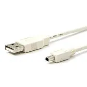 Kabel USB (2.0), USB A męski - 4-pinowy męski, 1,8 m, biały, MITSUMI, WYPRZEDAŻ