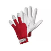 Kombinowane rękawiczki TECHNIK, czerwono-białe, rozmiar