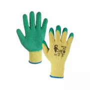 Rękawiczki powlekane ROXY, żółto-zielone, rozmiar