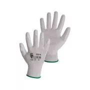 Rękawiczki powlekane BRITA, białe, rozmiar