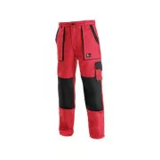 Spodnie do pasa CXS LUXY JOSEF, męskie, czerwono-czarne, rozmiar