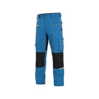 Spodnie CXS STRETCH, 170-176cm, męskie, średni niebiesko-czarny, rozmiar