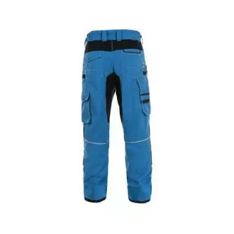 Spodnie CXS STRETCH, 170-176cm, męskie, średni niebiesko-czarny, rozmiar