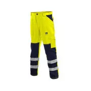 Spodnie CXS NORWICH, ostrzegawcze, męskie, żółto-niebieskie, rozmiar