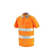 Męska odblaskowa koszulka polo DOVER, pomarańczowa, rozmiar