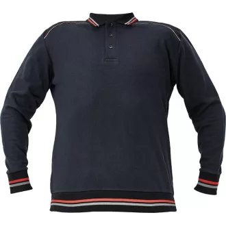 Bluza polo KNOXFIELD antracyt/czerwona XS Bluza polo KNOXFIELD antracyt/czerwona XS