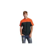 Koszulka EMERTON czarno/pomarańczowa