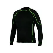 Funkcjonalna koszulka męska REWARD, dl. rękaw, czarno-zielony, rozmiar X