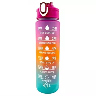 Motywacyjna butelka sportowa 3w1, 2000 ml   900 ml   300 ml