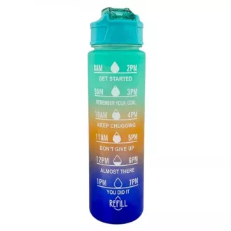 Motywacyjna butelka sportowa 3w1, 2000 ml   900 ml   300 ml