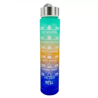 Motywacyjna butelka sportowa 3w1, 2000 ml   900 ml   300 ml