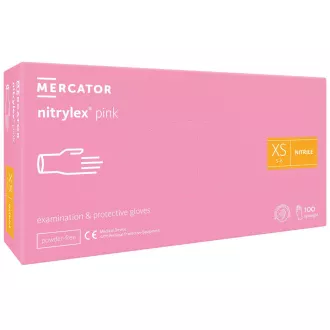NITRYLEX PINK - Rękawice nitrylowe (bezpudrowe) różowe, 100 szt.