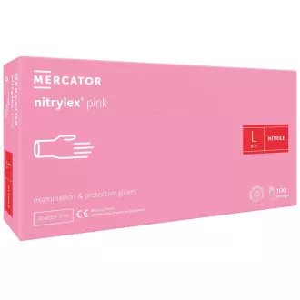 NITRYLEX PINK - Rękawice nitrylowe (bezpudrowe) różowe, 100 szt.