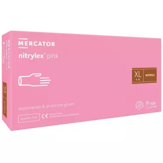 NITRYLEX PINK - Rękawice nitrylowe (bezpudrowe) różowe, 100 szt.