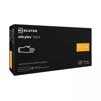 NITRYLEX BLACK - Rękawice nitrylowe (bezpudrowe) czarne, 100 szt.