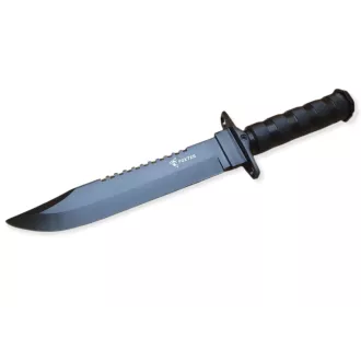 Nóż taktyczny MILITARY FINKA SURVIVAL 35 cm czarny/srebrny