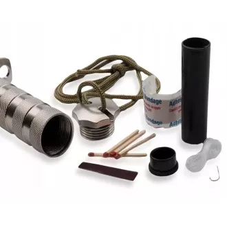 Nóż taktyczny MILITARY FINKA SURVIVAL 35 cm czarny/srebrny