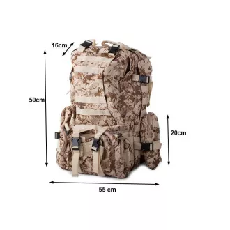 Plecak w kamuflażu Lynx, kamuflaż wojskowy - 48,5 l