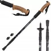 Kije trekkingowe Nordic Walking z ergonomiczną korkową rączką, 135 cm, 2 szt.
