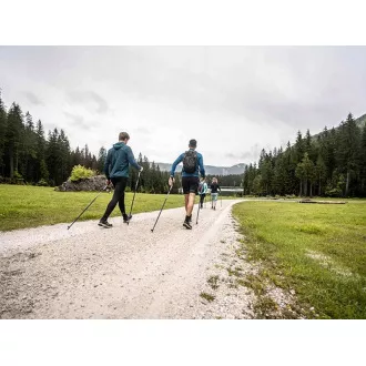 Kije trekkingowe Nordic Walking z ergonomiczną korkową rączką, 135 cm, 2 szt.