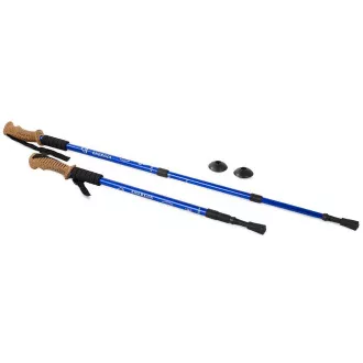 Kije trekkingowe Nordic Walking z ergonomiczną korkową rączką, 135 cm, 2 szt.