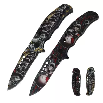 Składany nóż taktyczny SKULL 20 cm