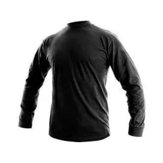 Koszulka CXS PETR, z długim rękawem, czarna, rozmiar 4XL Koszulka CXS PETR, z długim rękawem, czarna, rozmiar 4XL