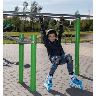 Wrotki 4w1 Enero KIDS - niebiesko-białe