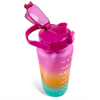Motywacyjna butelka sportowa 3w1, 2000 ml 900 ml 300 ml Motywacyjna butelka sportowa 3w1, 2000 ml 900 ml 300 ml
