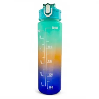 Motywacyjna butelka sportowa 3w1, 2000 ml 900 ml 300 ml Motywacyjna butelka sportowa 3w1, 2000 ml 900 ml 300 ml