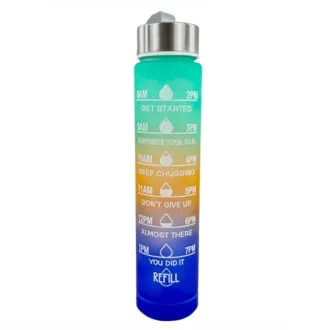 Motywacyjna butelka sportowa 3w1, 2000 ml 900 ml 300 ml Motywacyjna butelka sportowa 3w1, 2000 ml 900 ml 300 ml