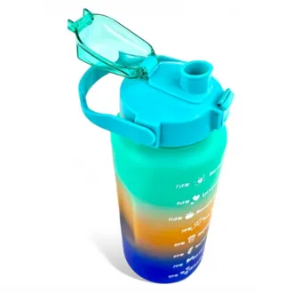 Motywacyjna butelka sportowa 3w1, 2000 ml 900 ml 300 ml Motywacyjna butelka sportowa 3w1, 2000 ml 900 ml 300 ml