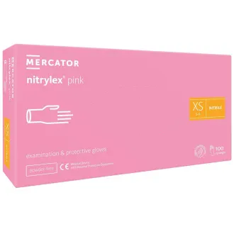 NITRYLEX PINK - Rękawice nitrylowe (bezpudrowe) różowe, 100 szt.