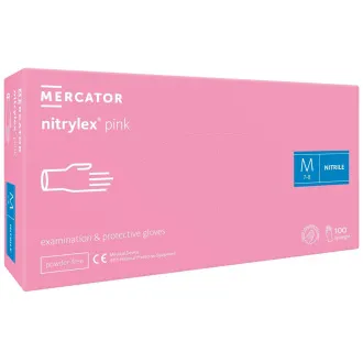 NITRYLEX PINK - Rękawice nitrylowe (bezpudrowe) różowe, 100 szt.