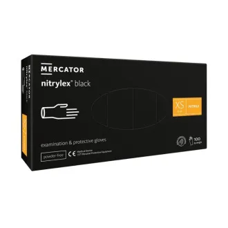 NITRYLEX BLACK - Rękawice nitrylowe (bezpudrowe) czarne, 100 szt.