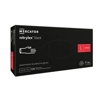 NITRYLEX BLACK - Rękawice nitrylowe (bezpudrowe) czarne, 100 szt.