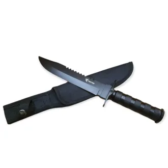 Nóż taktyczny MILITARY FINKA SURVIVAL 35 cm czarny/srebrny Nóż taktyczny MILITARY FINKA SURVIVAL 35 cm czarny/srebrny