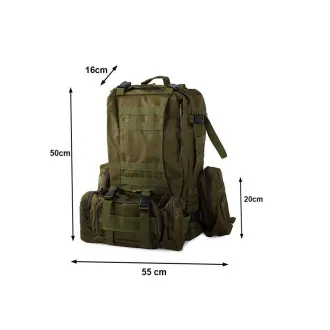 Plecak w kamuflażu Lynx, kamuflaż wojskowy - 48,5 l Plecak w kamuflażu Lynx, kamuflaż wojskowy - 48,5 l