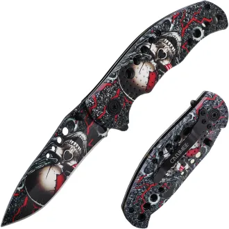 Składany nóż taktyczny SKULL 20 cm Składany nóż taktyczny SKULL 20 cm