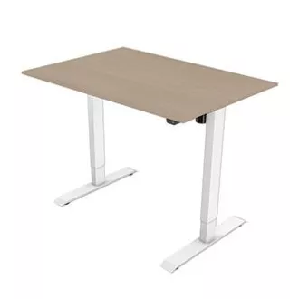 Stół roboczy, elektrycznie regulowana wysokość, 75x120cm, zakres 500 mm, biały, udźwig 70 kg, ergo Stół roboczy, elektrycznie regulowana wysokość, 75x120cm, zakres 500 mm, biały, udźwig 70 kg, ergo