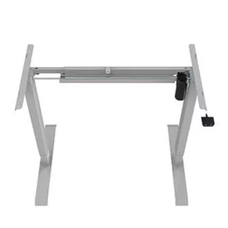 Stół roboczy z elektrycznie regulowaną wysokością 75x140cm, szary, ergo