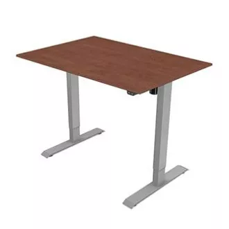 Stół roboczy z elektrycznie regulowaną wysokością 75x120cm, szary, ergo